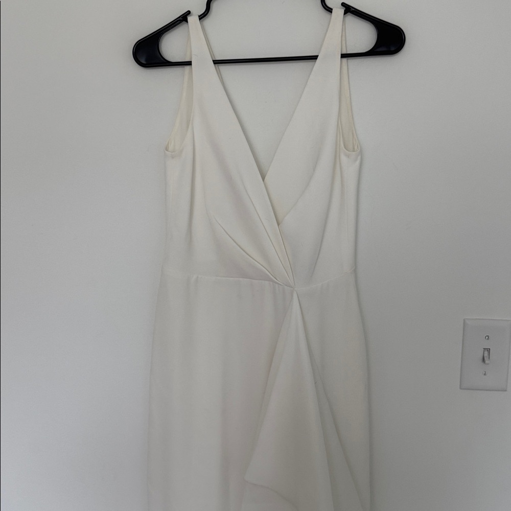 Sachin & Babi Courtney Ruffle Maxi Gown, Off White Ivory - Size 0 - Picture 3 of 9